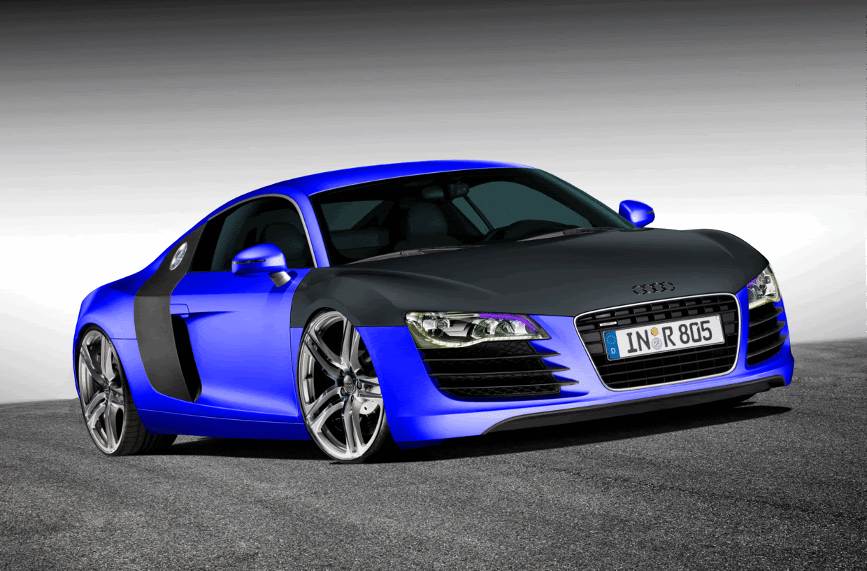 Audi R8 Black And Blue