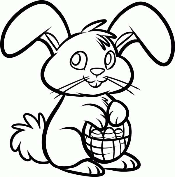 easter bunny coloring in pages - photo #50