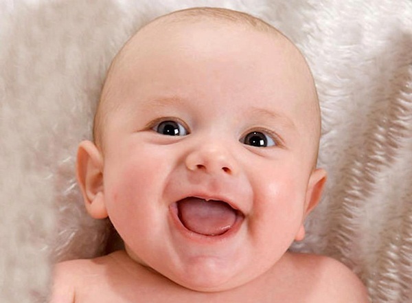 cute baby smile