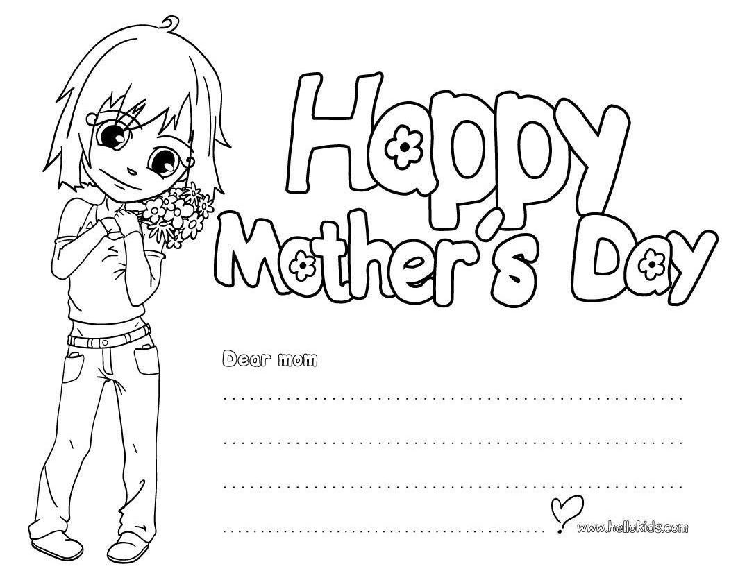 Happy Mothers Day Card Black And White 1 The Art Mad