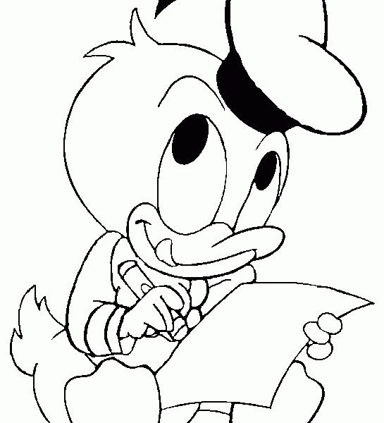 baby donald duck coloring pages free printables - photo #35