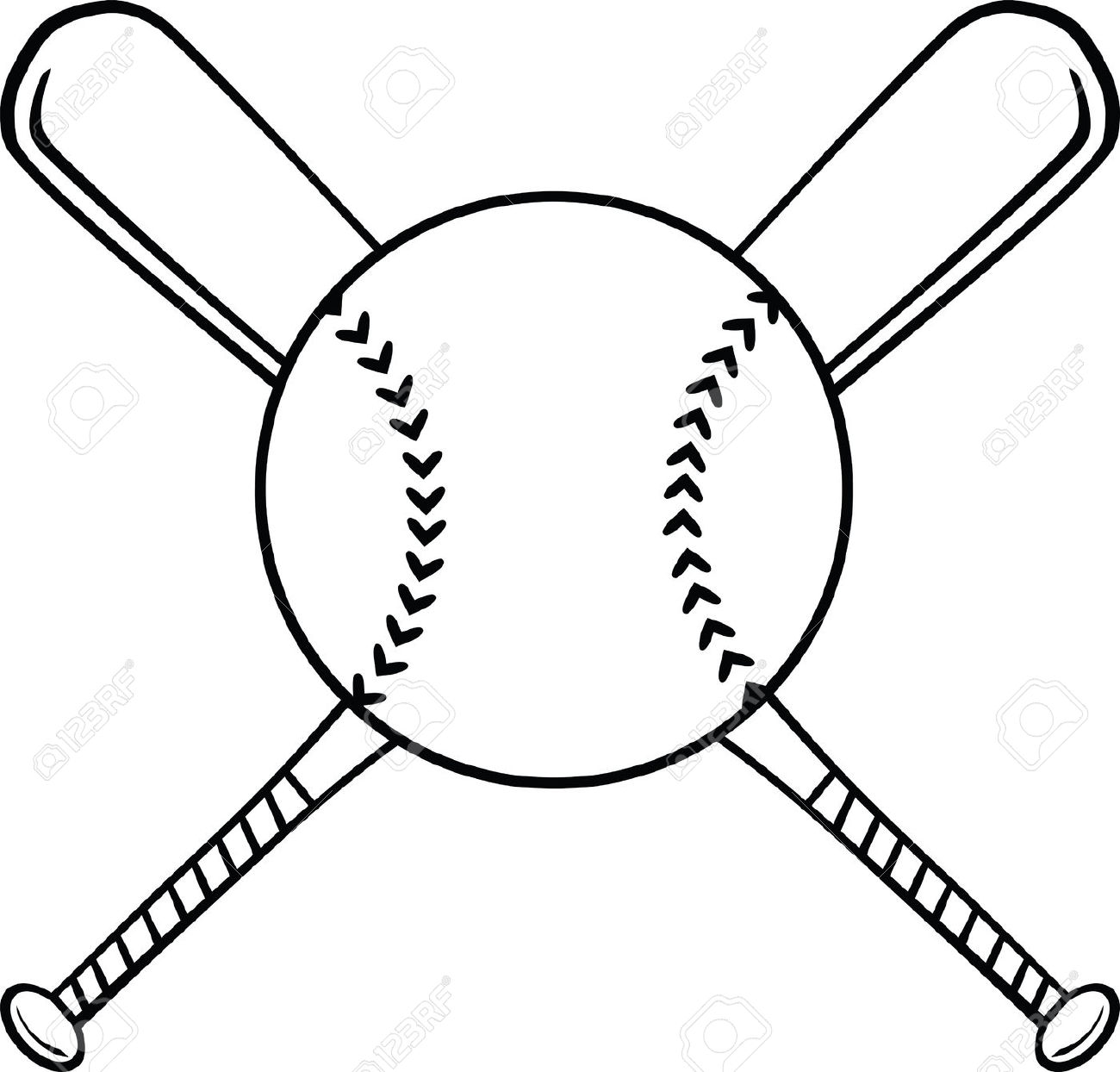 baseball clipart free black and white - photo #3