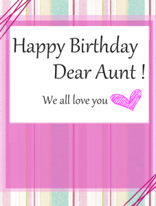 Happy Birthday Aunt | The Art Mad Wallpapers
