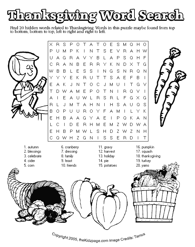 thanksgiving coloring pages 3rd grade - photo #29